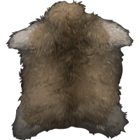 Large Antlered Pelt - Cream